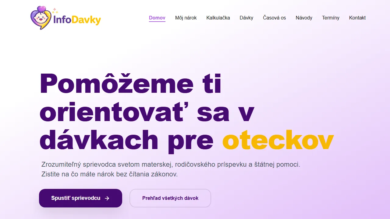 infodavky.sk - Phone Numbers Lookup Service for Parents screenshot