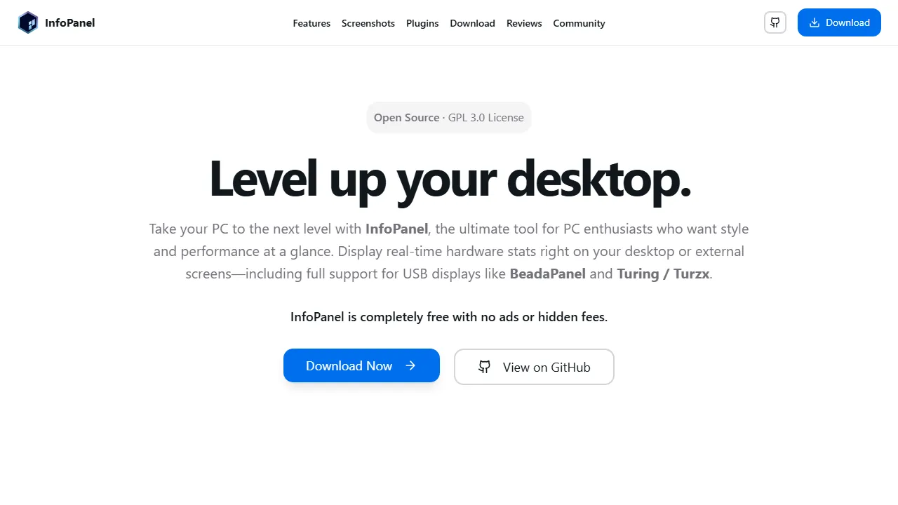 infopanel.net - Open Source Hardware Monitoring Tool screenshot
