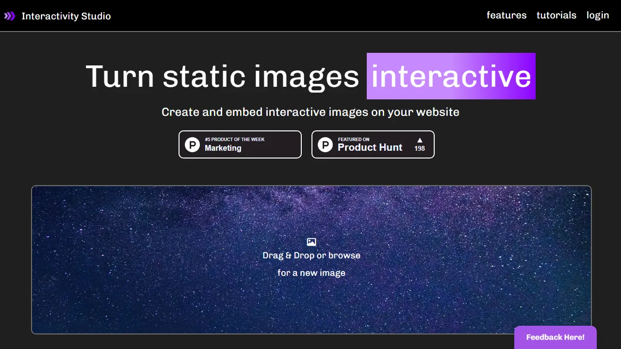 interactivity.studio - Online Interactive Composite Editor for Websites screenshot