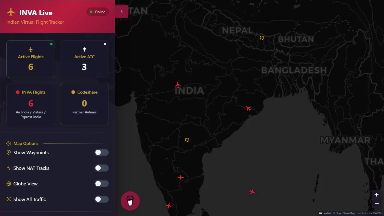 inva-flight-tracker.vercel.app - Web Dev Plane Tracker Project screenshot