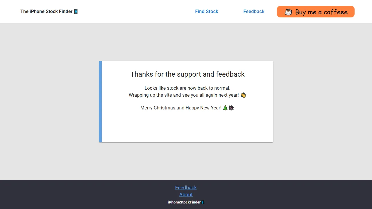 iphonestockfinder.com - Stock Finder Tool for Everyone screenshot
