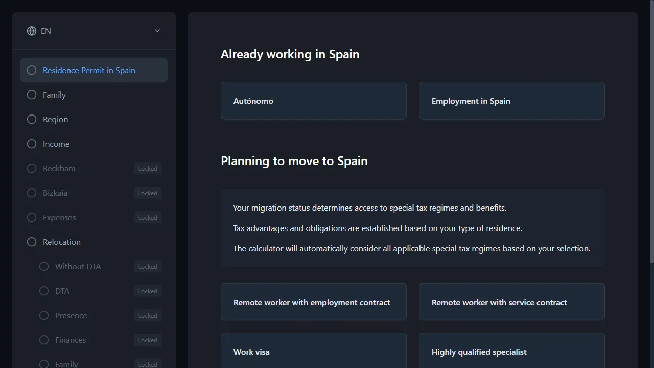 irpf.dev - Spanish Tax Calculator for Residents and Non-Residents screenshot