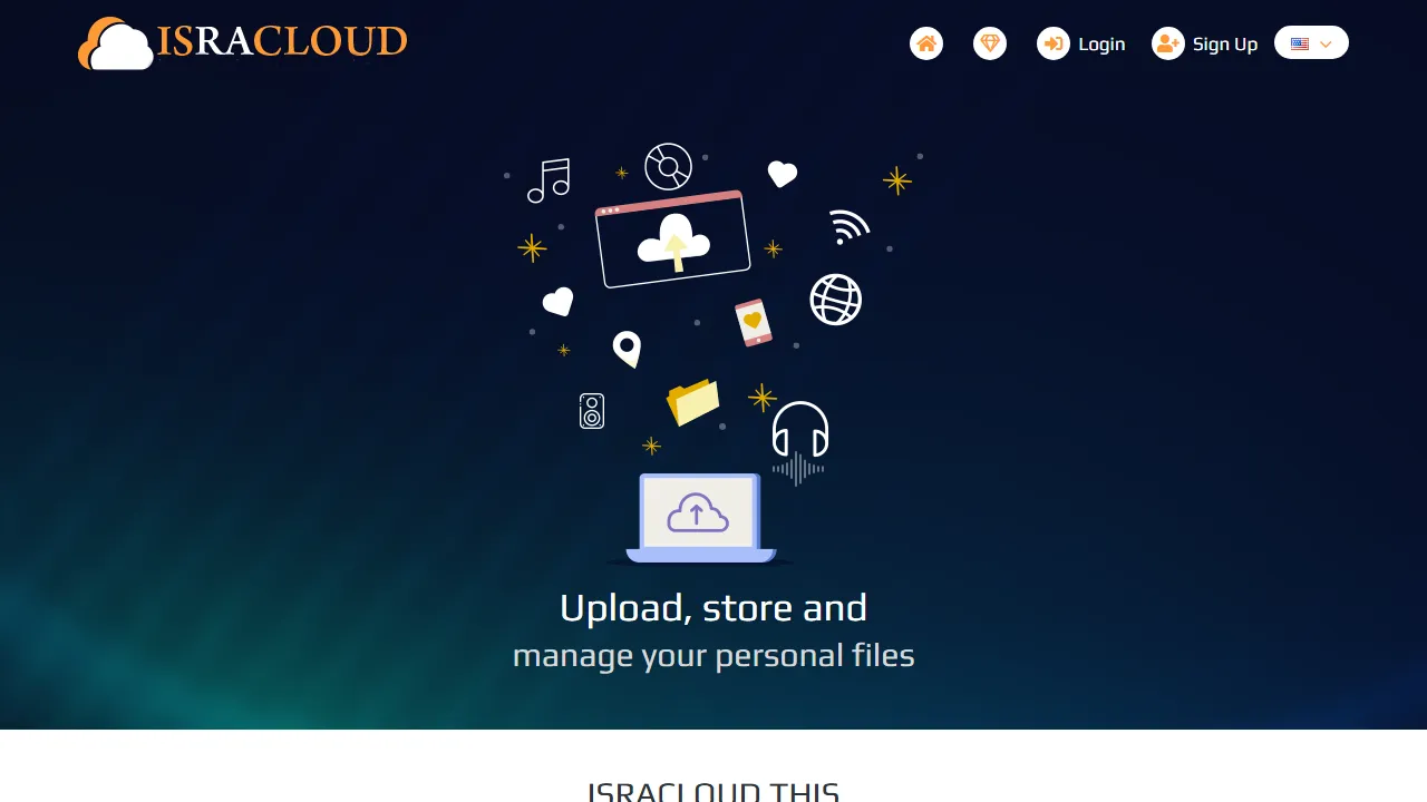 isra.cloud - Secure Cloud Storage and Sharing Services screenshot