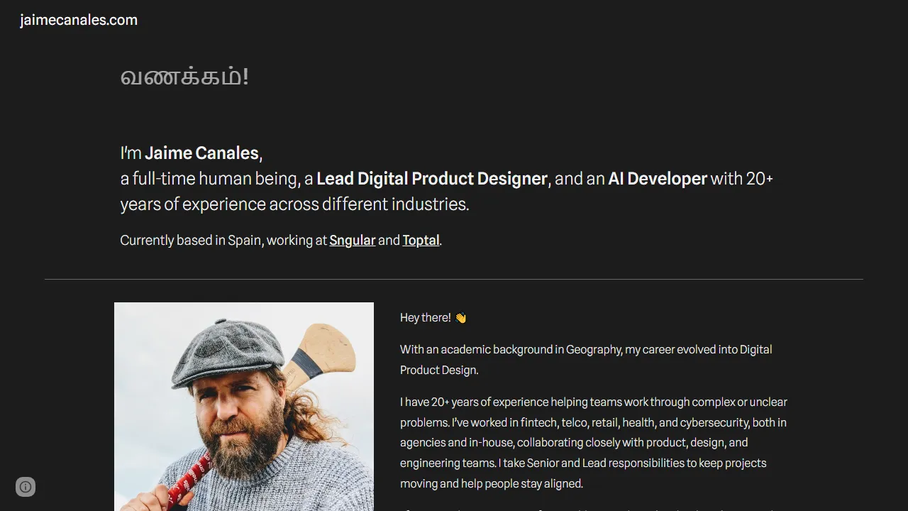 jaimecanales.com - Spanish Idiom Learning Tool screenshot