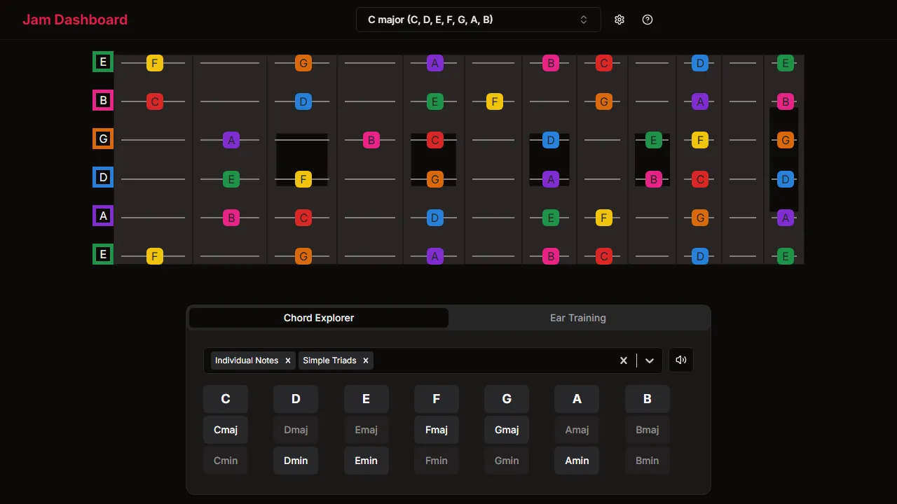 jamdashboard.com - Free Music Collaboration Platform screenshot