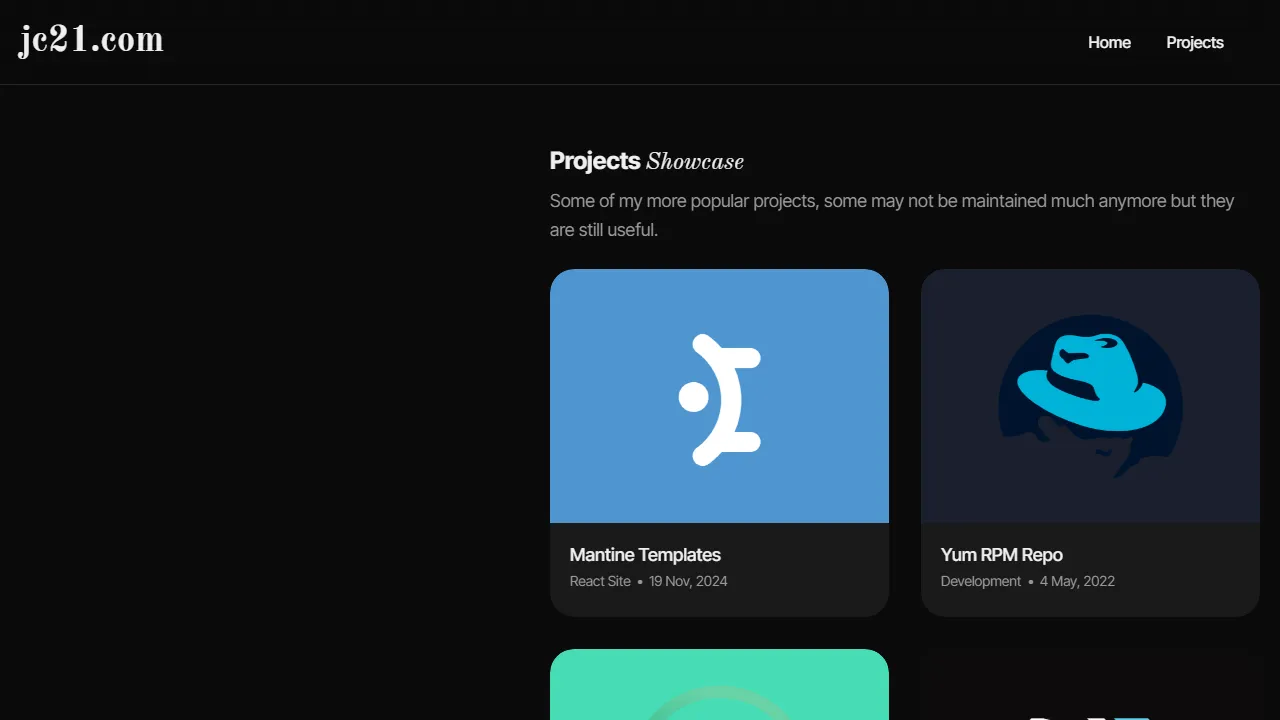 jc21.com - Software From Independent Developer screenshot