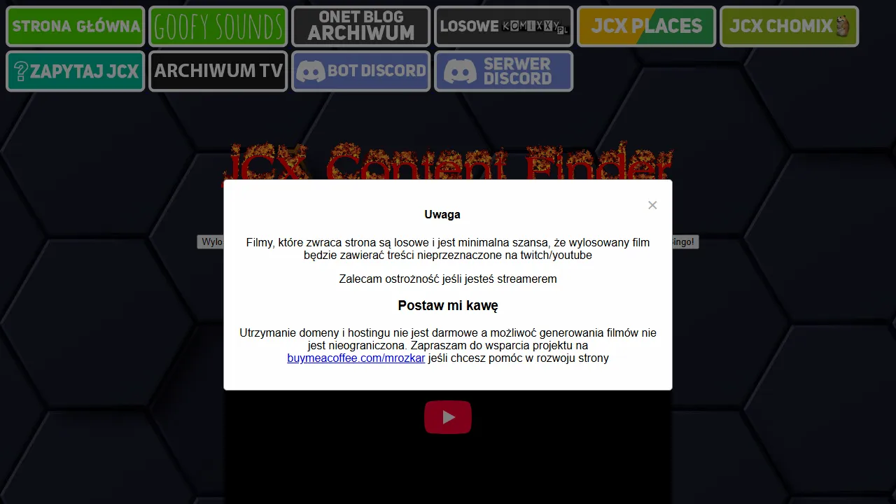 jcxcontentfinder.pl - Content Discovery Platform For Developers screenshot