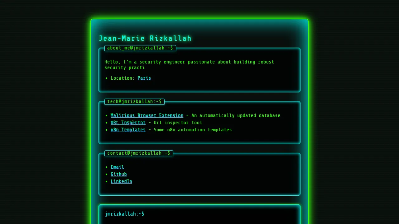 jmrizkallah.com - Antivirus Software Open Source Security Tools screenshot