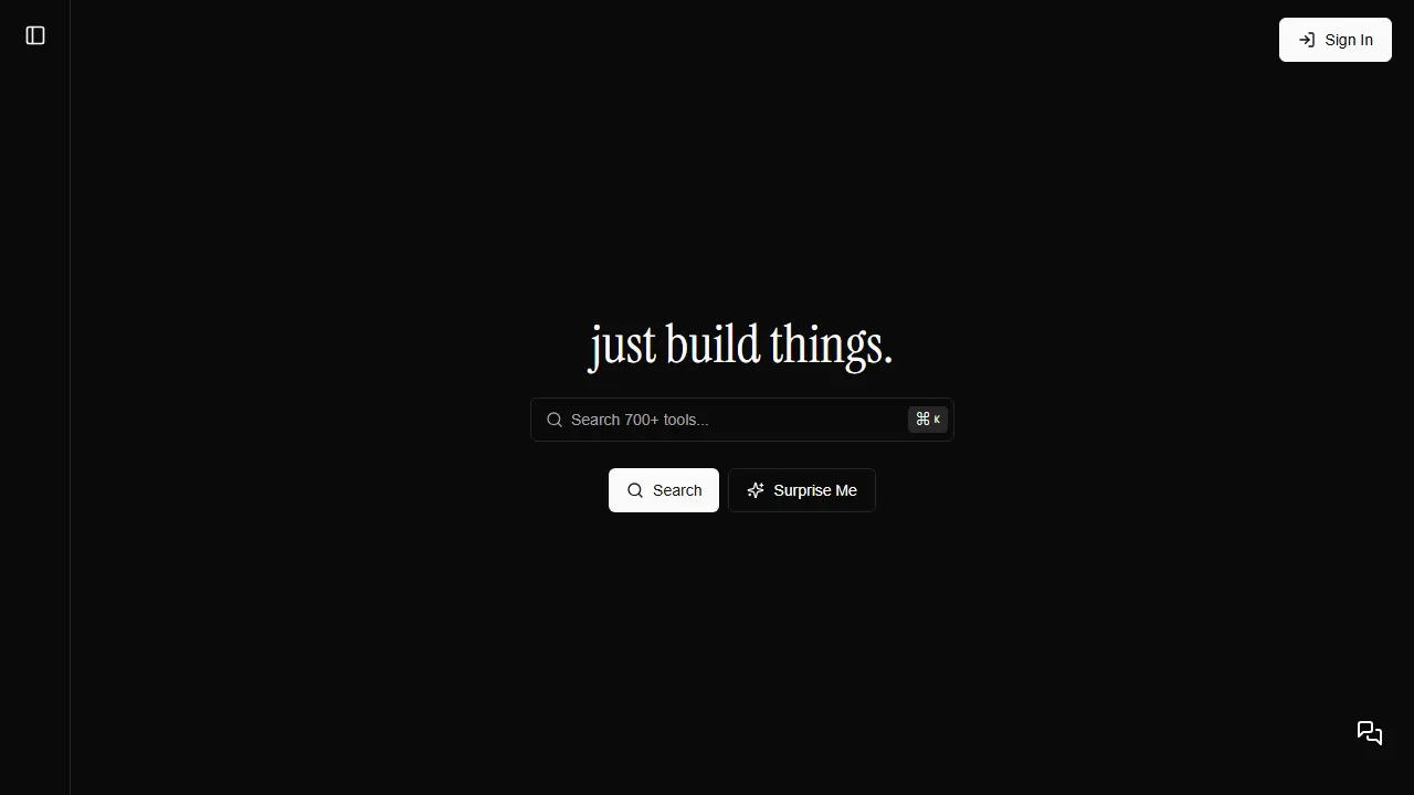 justbuildthings.com - Free Productivity Tools and Support screenshot