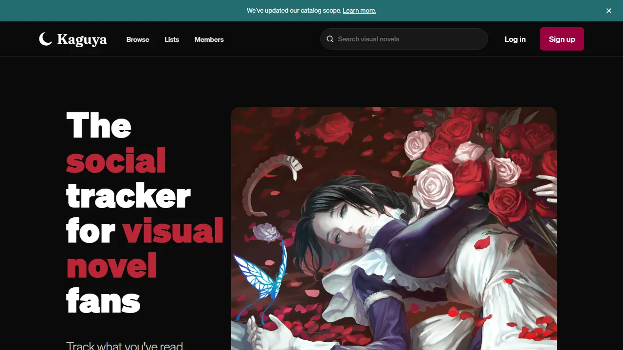 kaguya.io - Modern Social Reading Platform for Book Lovers screenshot