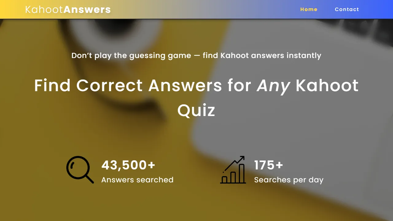 kahoot.mauriceb.nl - Free Kahoot Cheat to Reveal Answers screenshot