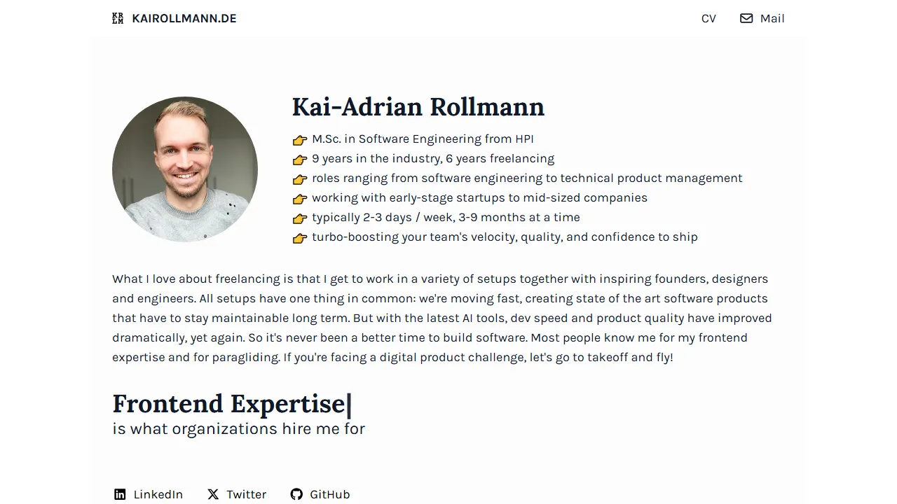 kairollmann.de - Web Application for Public Data Exploration screenshot