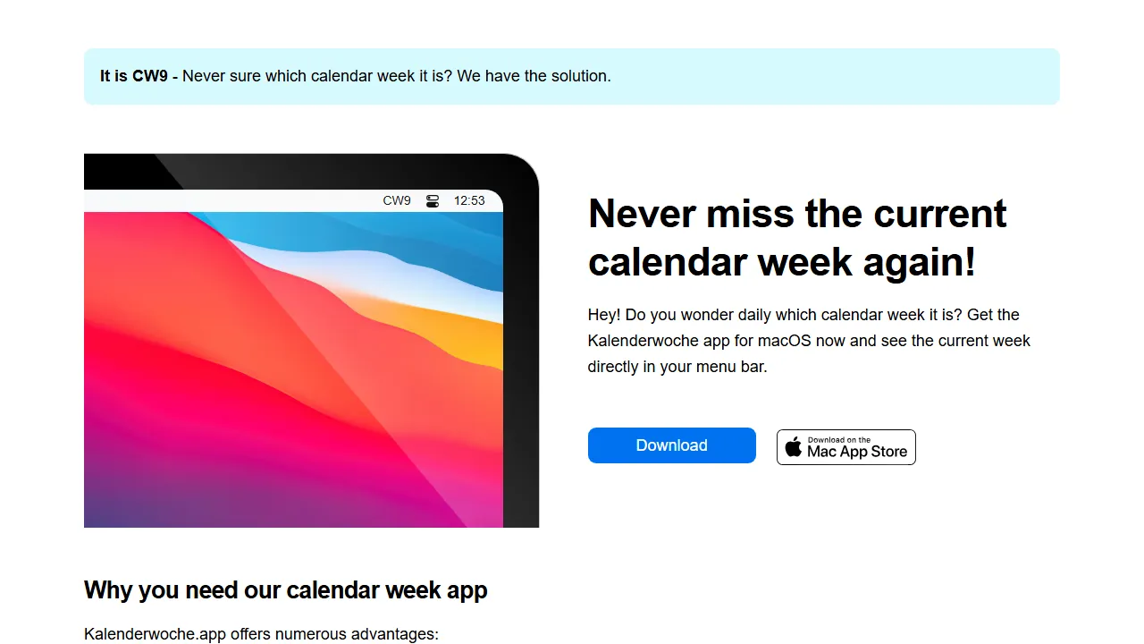 kalenderwoche.app - Calendar App For Google Calendar screenshot