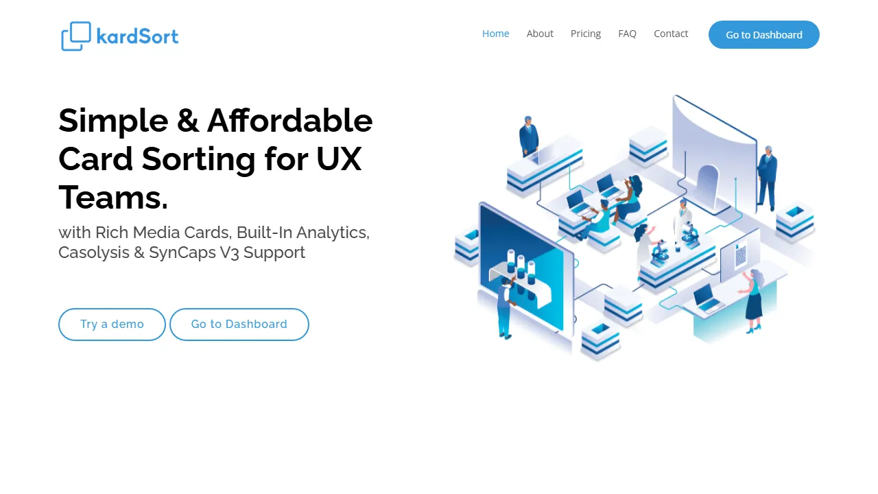 kardsort.com - Free Online Card Sorting Test Platform screenshot