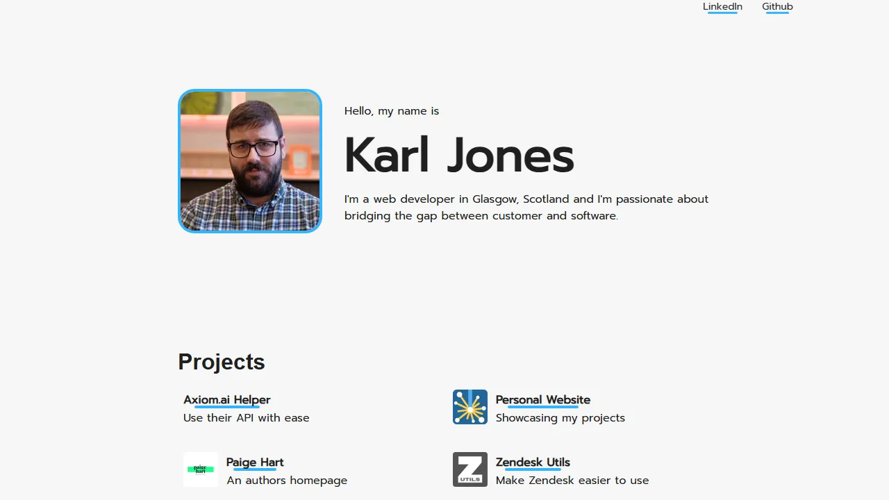 karljones.me - Chrome Extensions - Web Store screenshot
