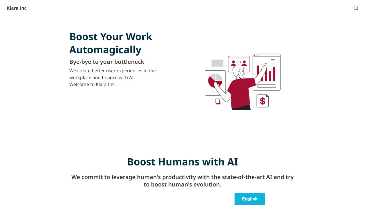 kiara.team - Fintech R&D Startup For Research And Development screenshot