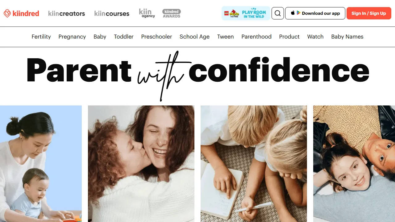 kiindred.co - Parenting Education and Lifestyle Platform screenshot