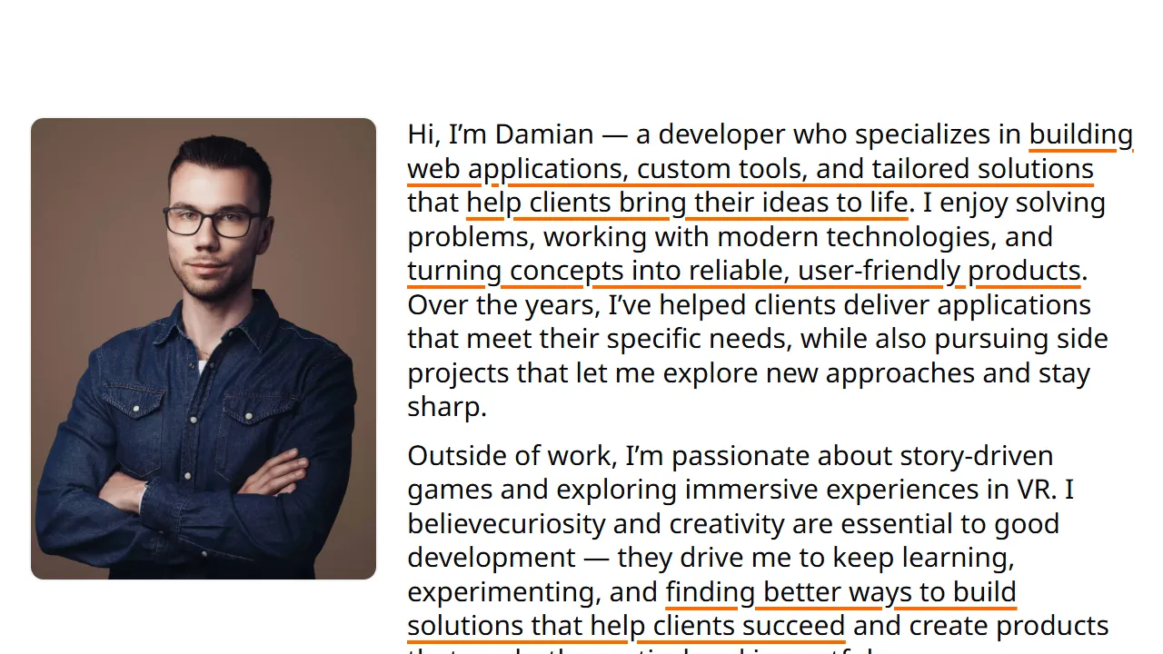 kociszew.ski - Custom Software Development and App Building screenshot