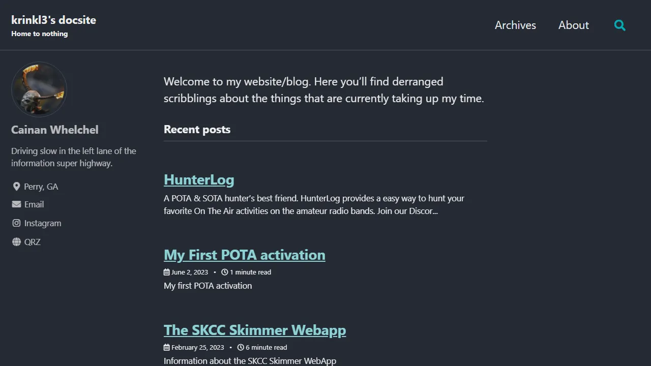 krinkl3.net - Ham Radio Software for Amateur Radio Operators screenshot