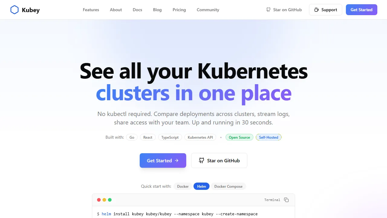 kubey.app - Web-Based Kubernetes Dashboard For Cluster screenshot