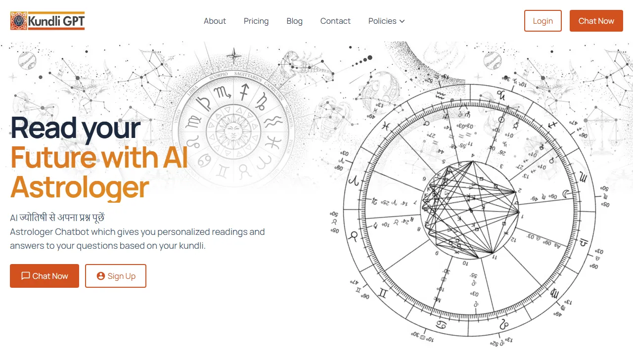 kundligpt.com - Free AI Astrology Tool for Personalized Advice screenshot