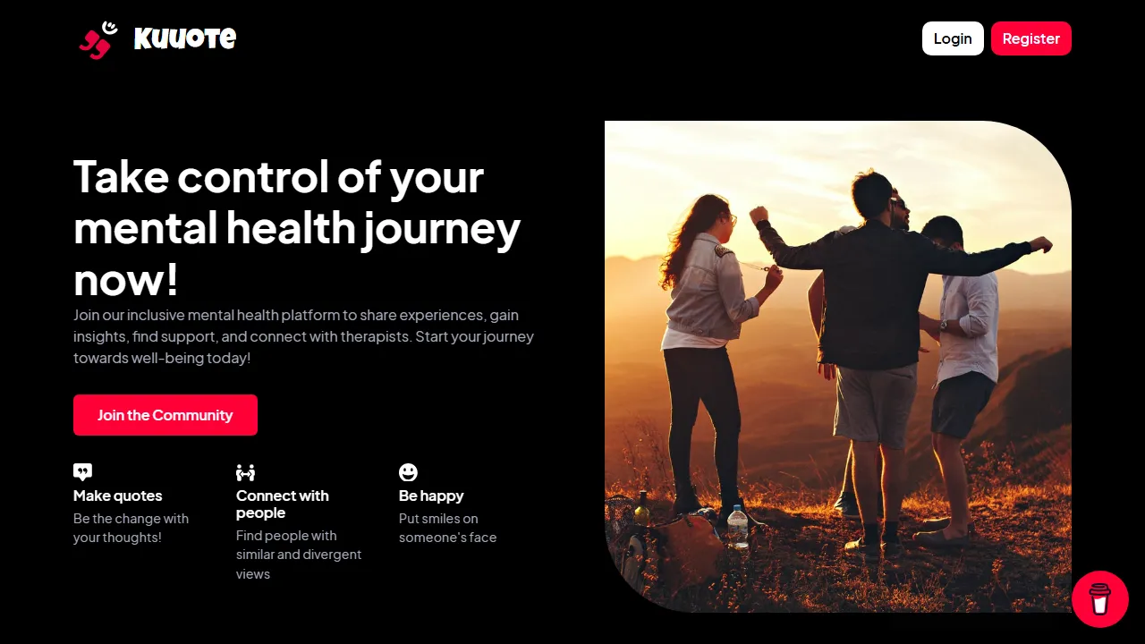 kuuote.com - Social Media Platform for Sharing Experiences screenshot