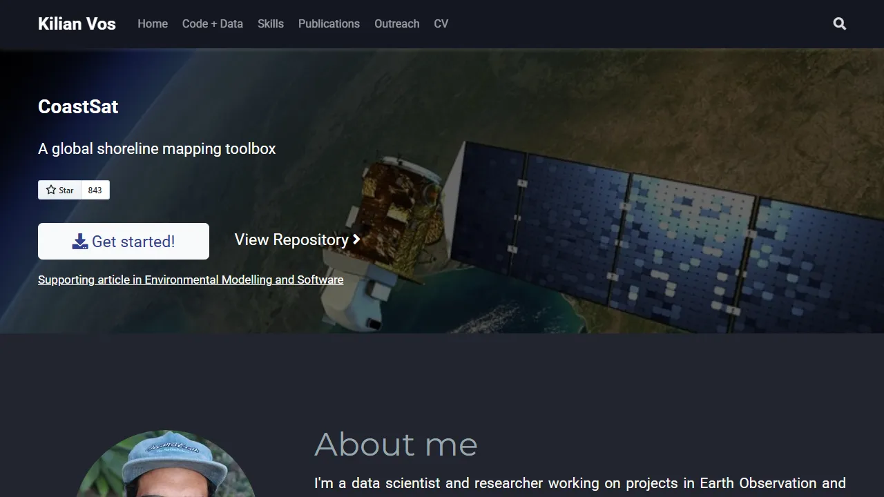 kvos.github.io - Open Data Coastal Monitoring WebGIS Tool screenshot