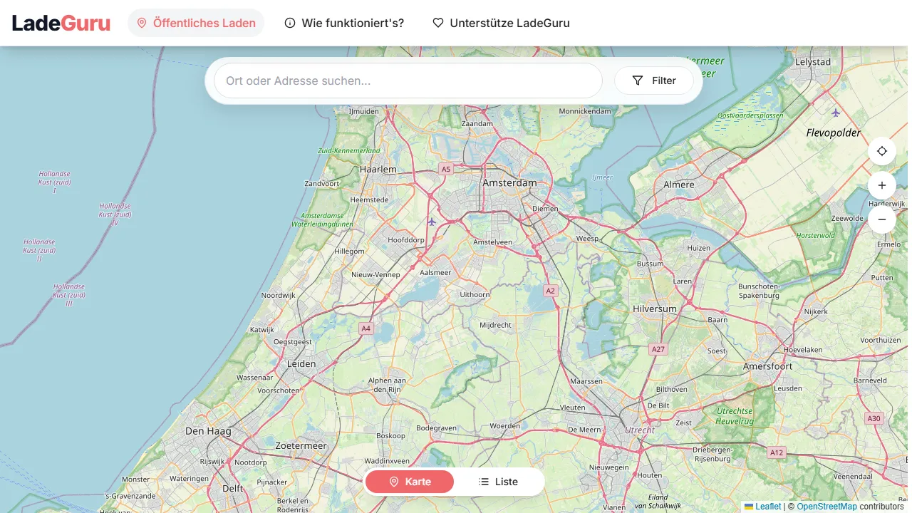 ladeguru.de - EV Charging Station Finder Near You screenshot