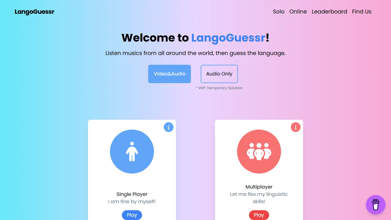 langoguessr.com - ELI Language Games | Spanish Games Online screenshot