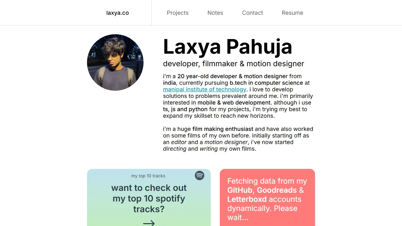 laxya.co - Webpage Wireframe Tool to Build Portfolio Websites screenshot