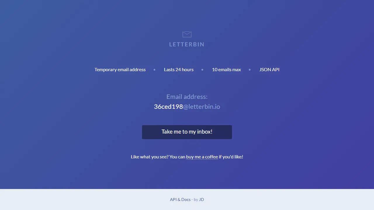 letterbin.io - Mail Tester for Email Developers screenshot