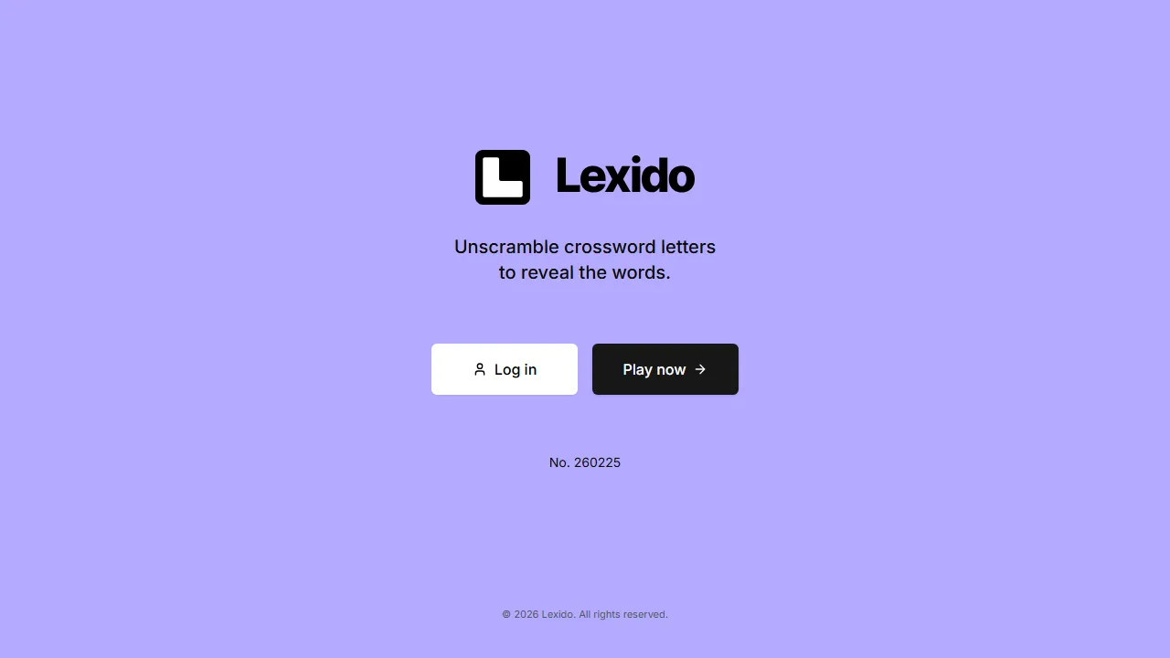 lexido.app - Crossword Puzzle Solver Online screenshot
