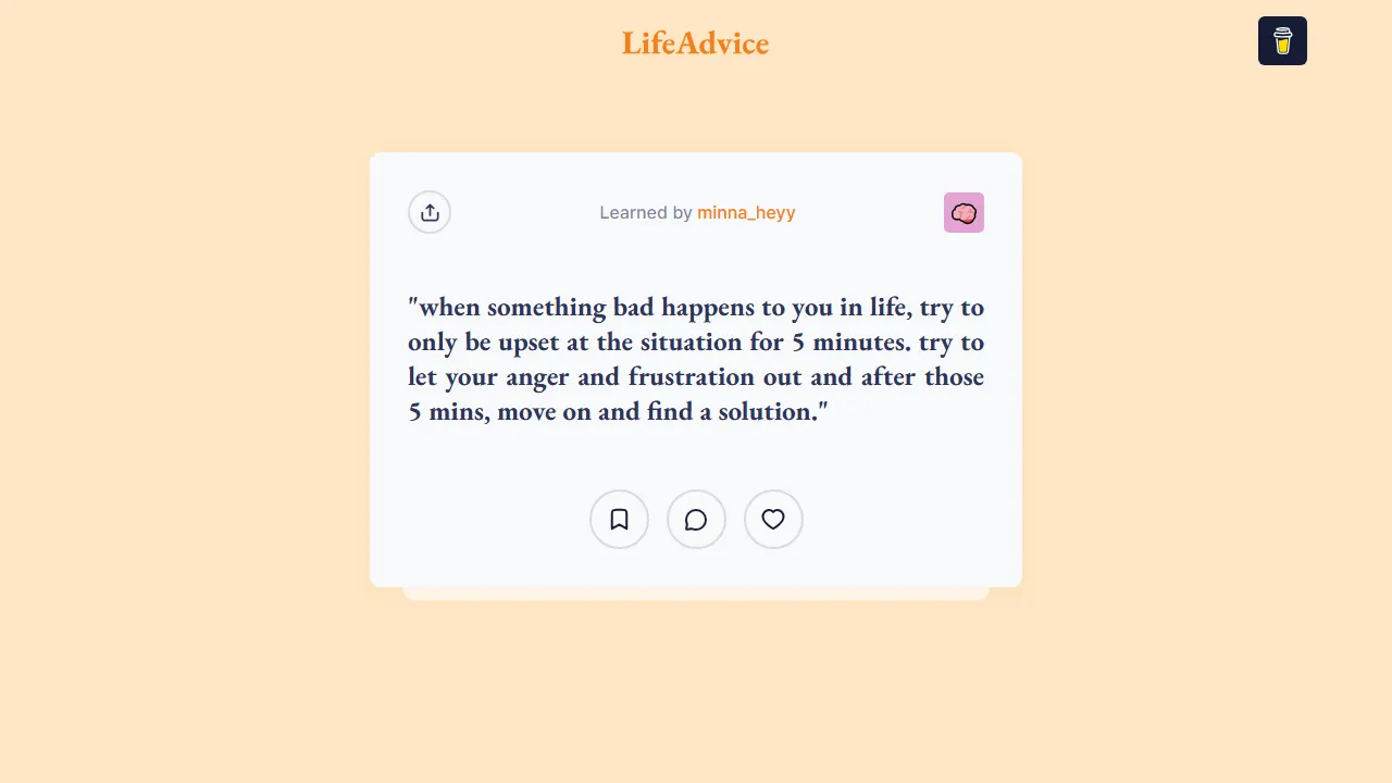 lifeadvice.app - Referral Code Sharing Platform For Online Stores screenshot