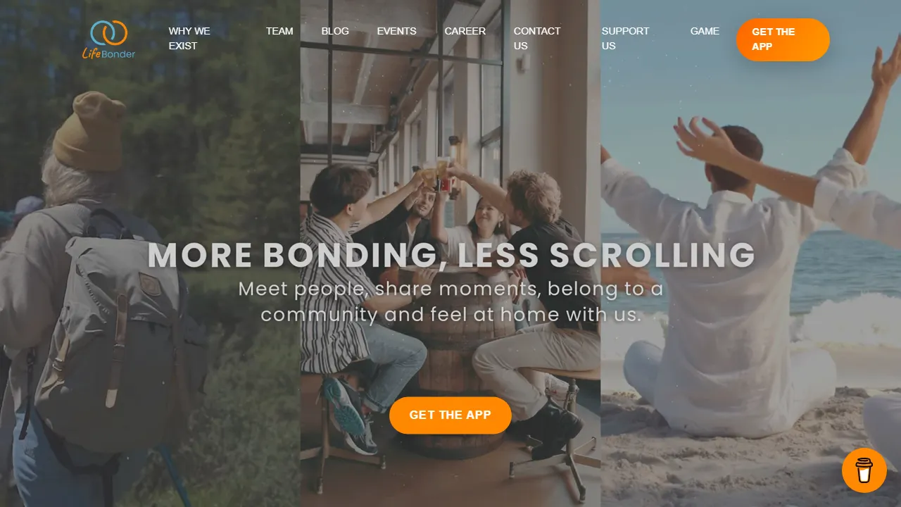 lifebonder.com - Human-First Social Media Networking Platform screenshot