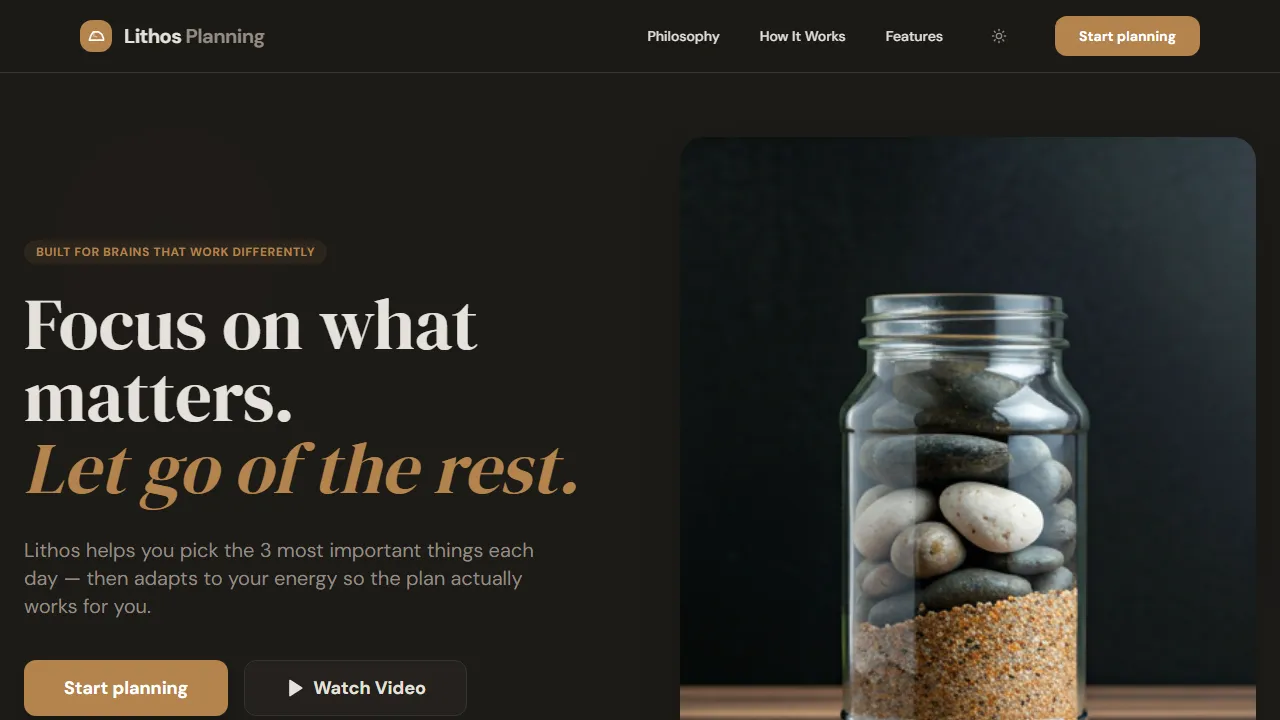 lithosplanning.com - Top AI Tools Designed for Productivity screenshot