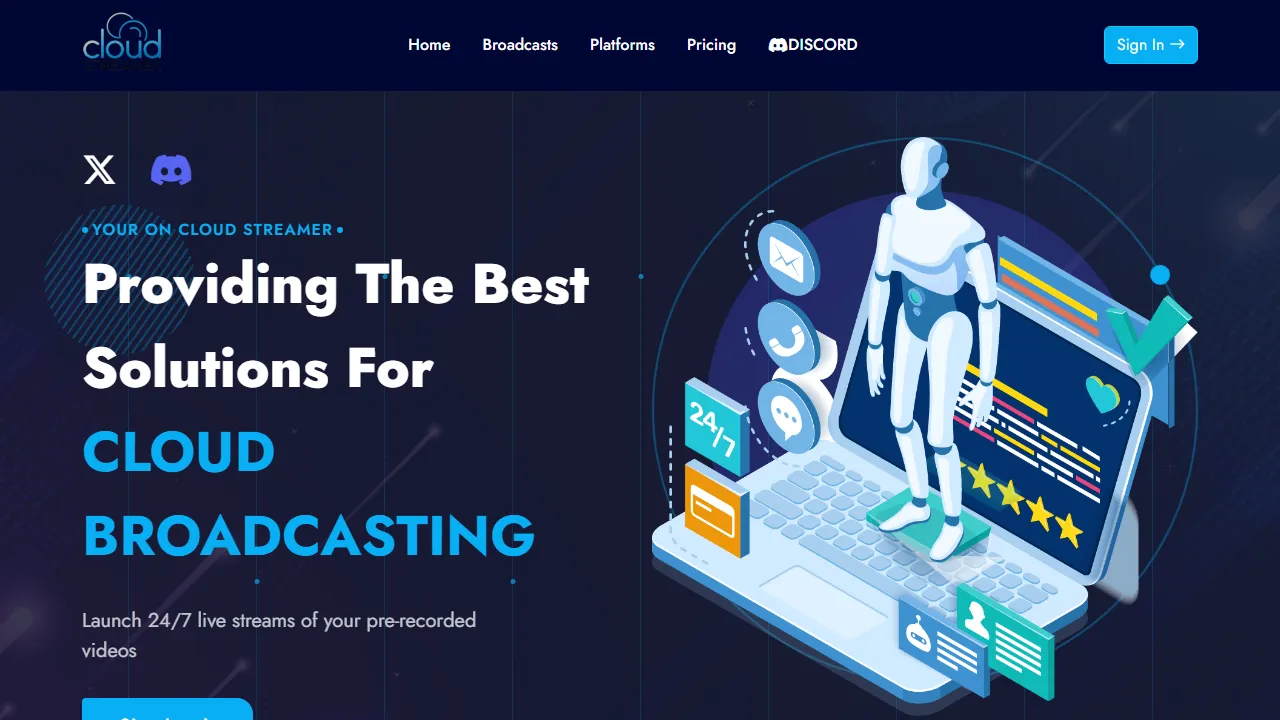 live.oncloudstreamer.com - OBS Broadcaster Software For Live Video Streaming screenshot