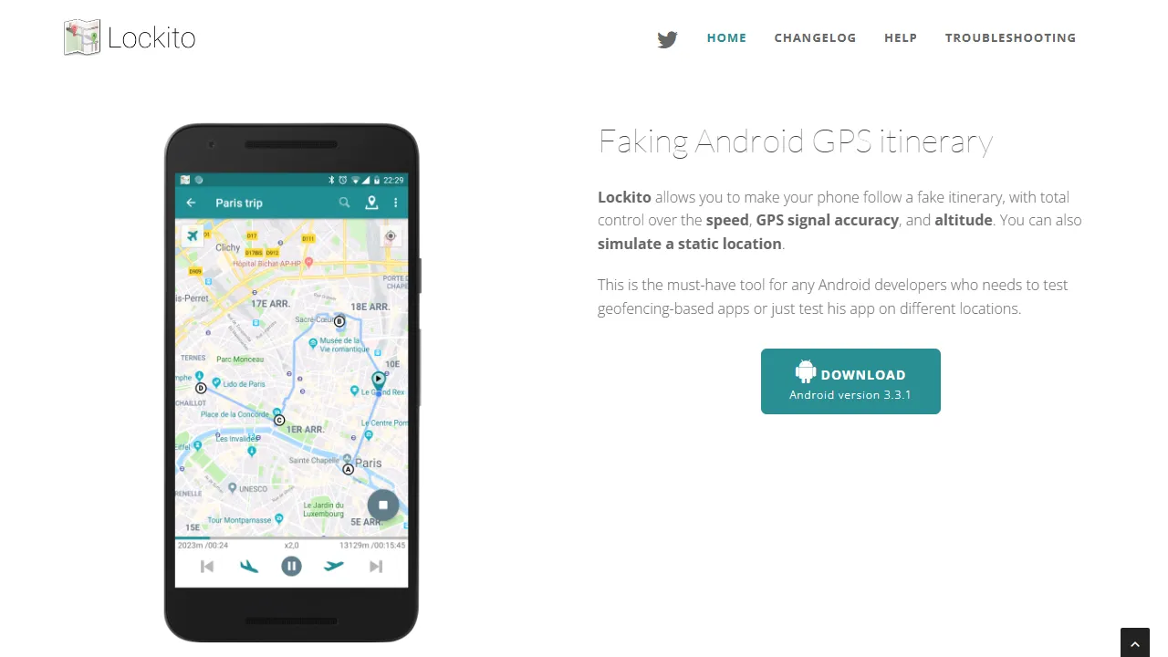 lockito-app.com - Free GPS Spoofer For Fake Location screenshot