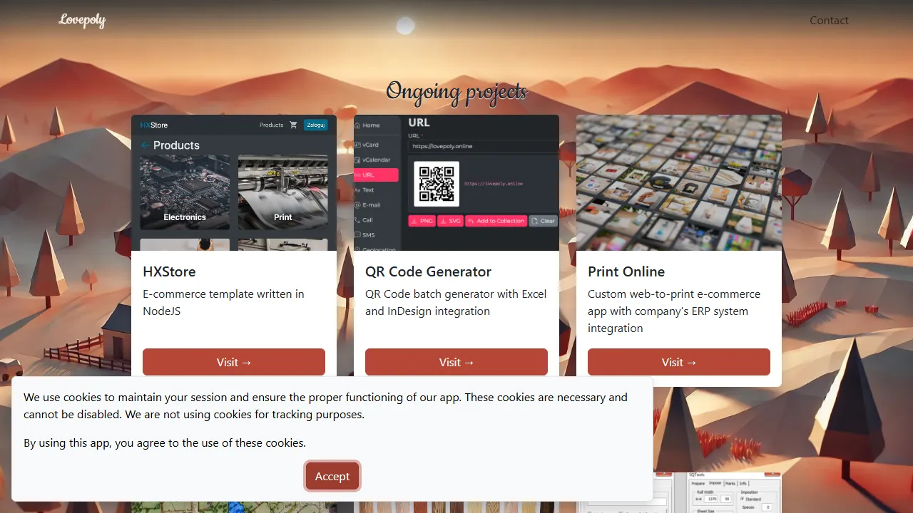 lovepoly.pl - Web Apps and 3D Design Tools screenshot