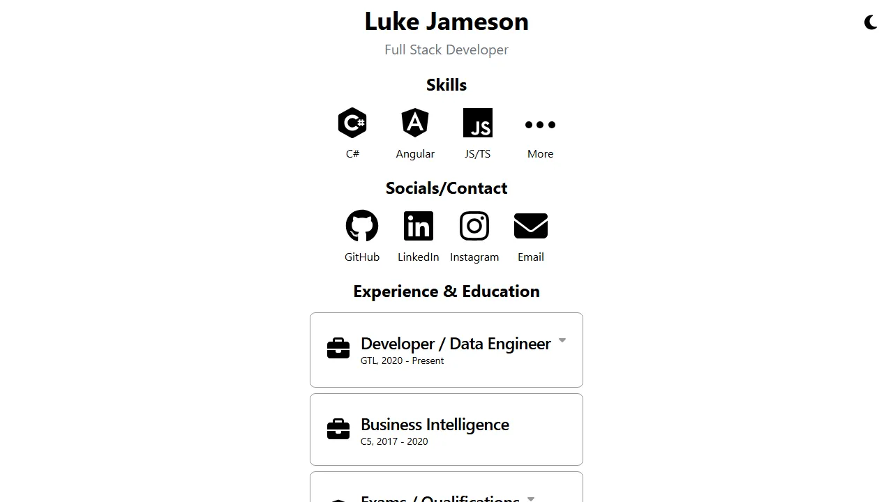 lukejameson.co.uk - Web Application Development Tools For Your Business screenshot