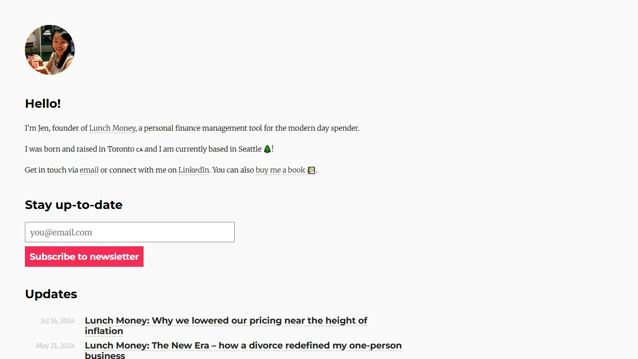 lunchbag.ca - Personal Finance and Budgeting Web App screenshot