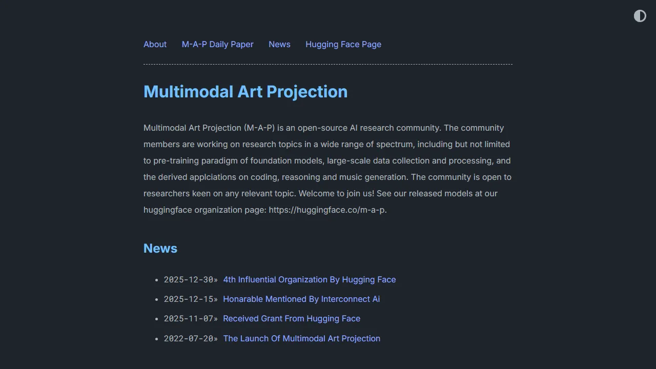 m-a-p.ai - Open Source AI Research Community Project screenshot