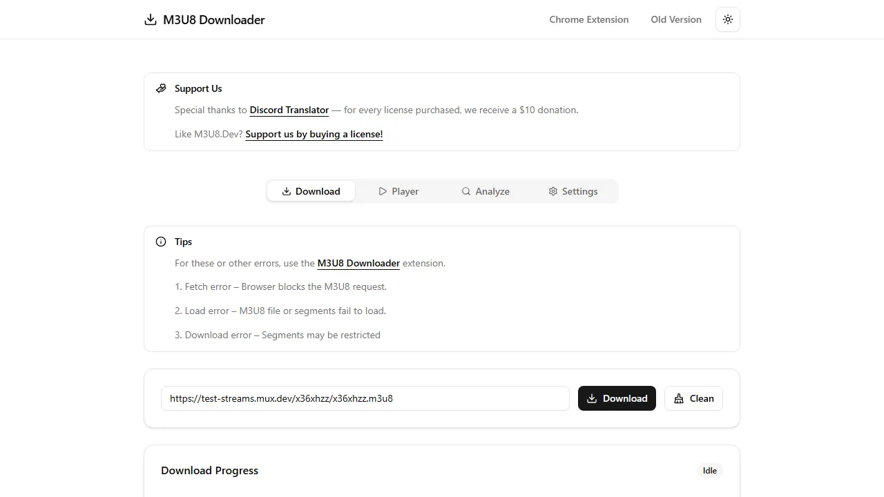 m3u8.dev - Twitch Stream Software and Tools screenshot