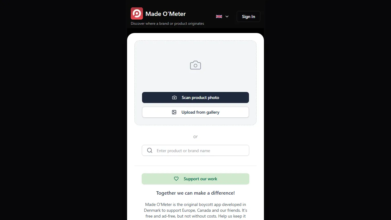 madeometer.com - Free Political Opinion Tracker Web Application screenshot