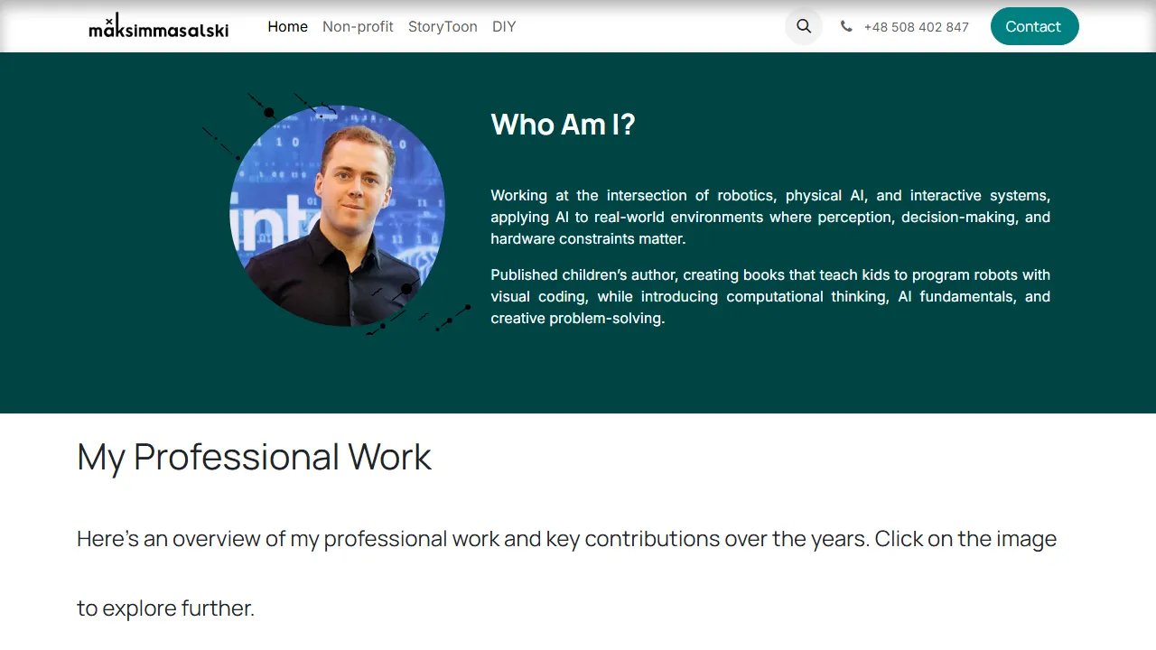 maksimmasalski.com - AI Educational Video Maker for Teachers screenshot