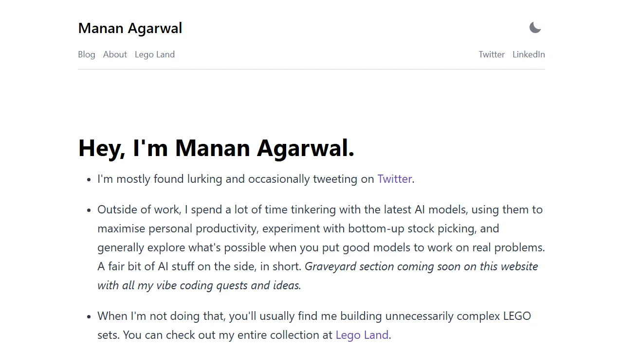 mananagarwal.in - Twitter Internship Opportunity Finder Bot screenshot