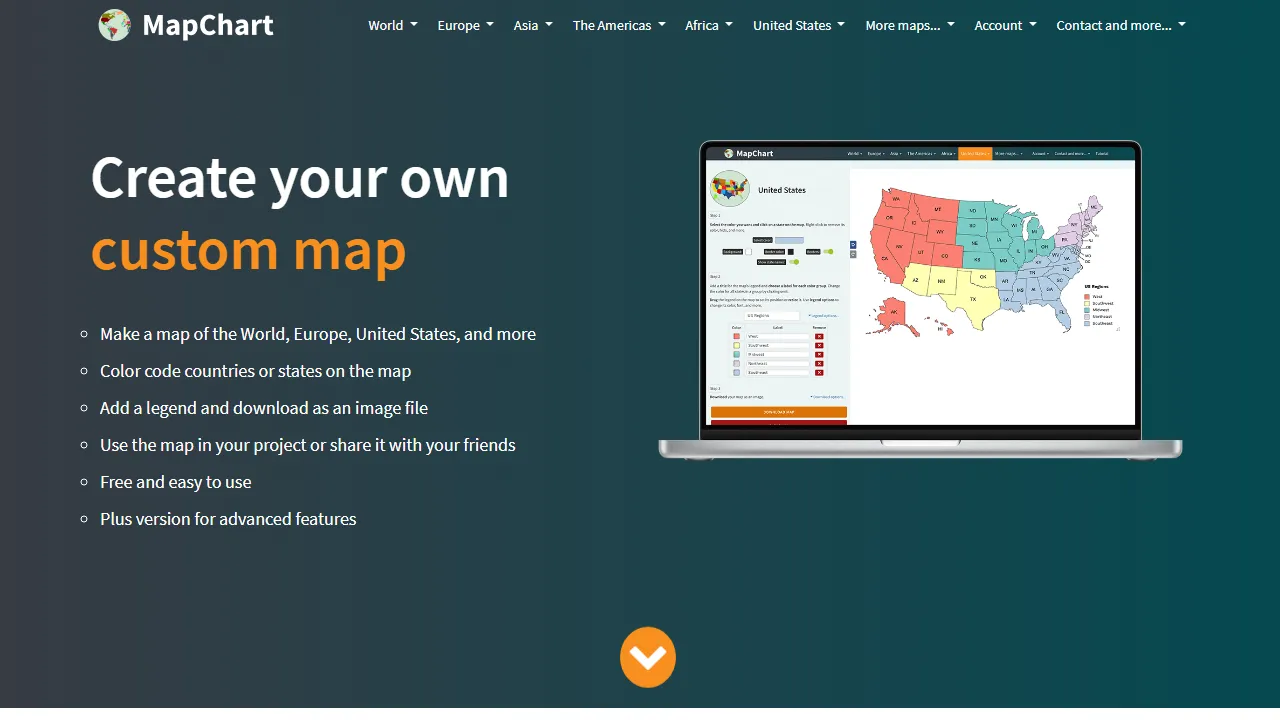 mapchart.net - Free Custom Map Creator Online screenshot