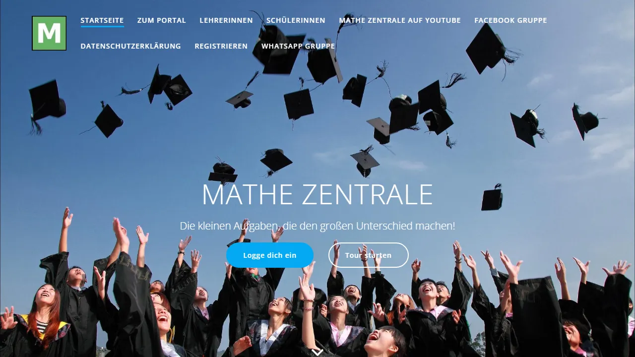 mathe-zentrale.com - Math Learning Center for Students screenshot