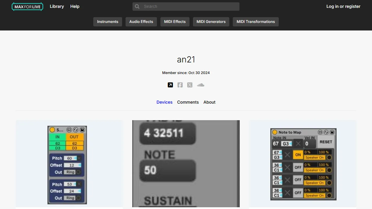 maxforlive.com website screenshot