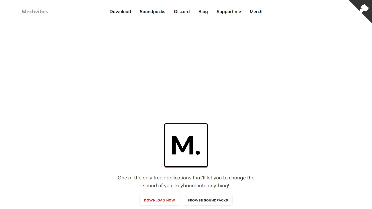mechvibes.com - Sound Effects App Support Page screenshot