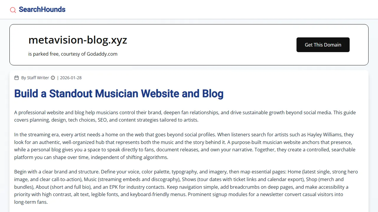 metavision-blog.xyz - AI Cloud Service Powered by Artificial Intelligence screenshot